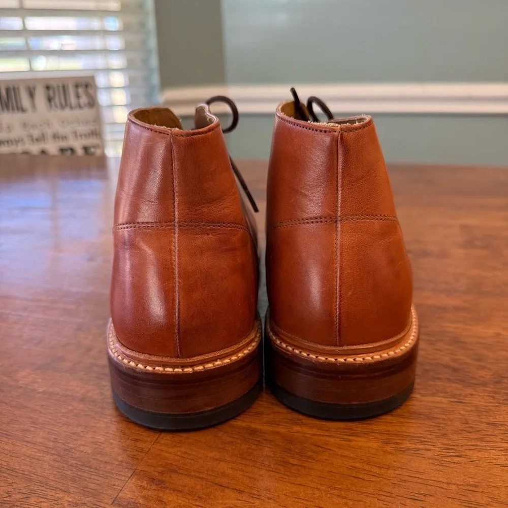Stacy Adams Maxwell Tan Leather Chukka Boots size 10.5 brown